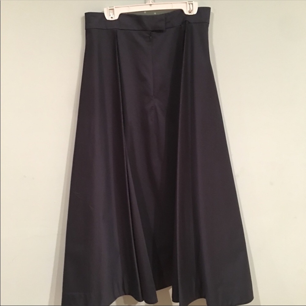 COS | Navy Asymmetrical Handkerchief Hem Skirt 4 - Picture 5 of 8